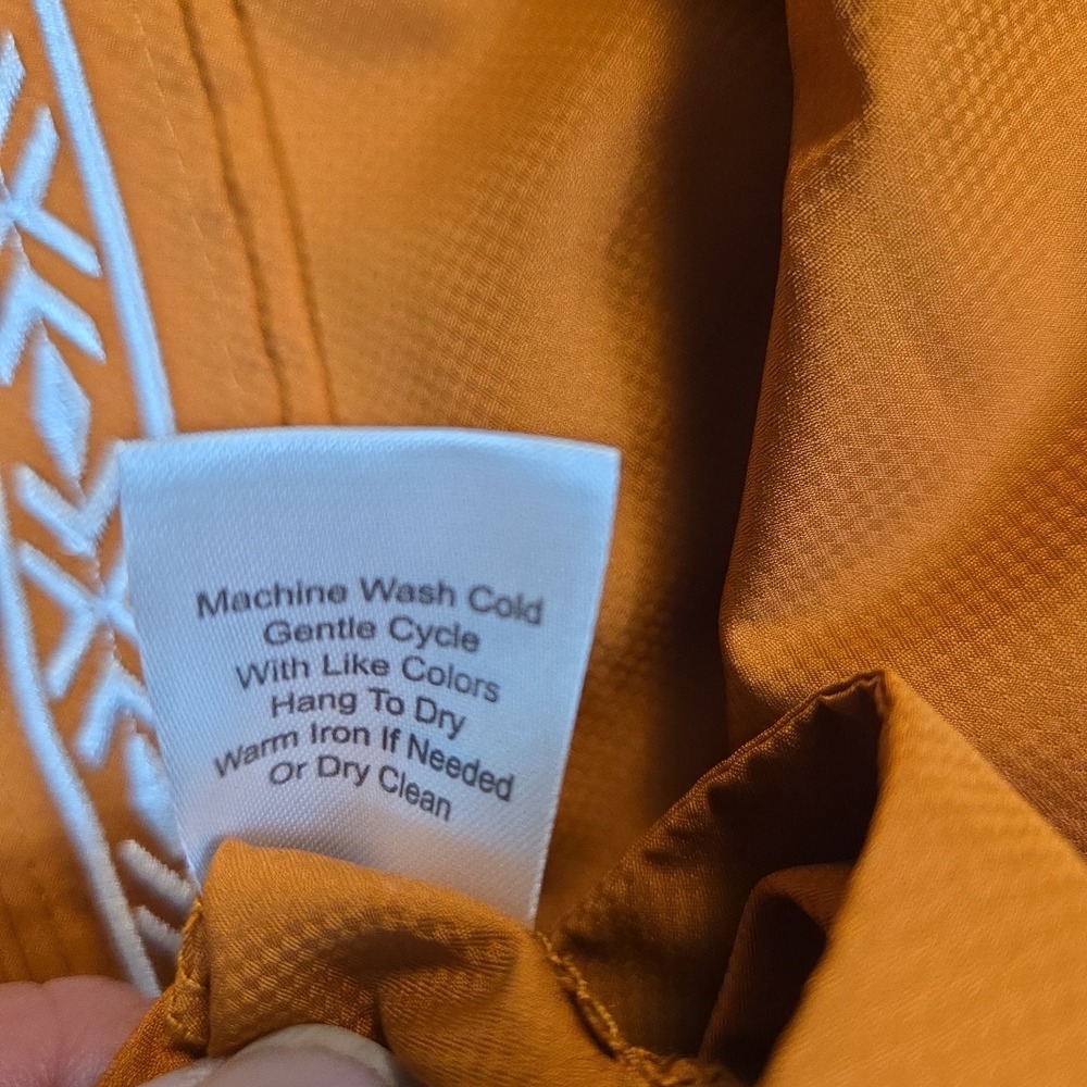 Texas Standard Tejas Guayabera Shirt Mens XL Burnt Orange UT Color Austin Vented - Picture 8 of 14
